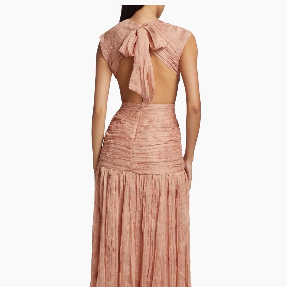 SABINA MUSAYEV CREAM LATTE GOWN- XS